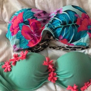 Two Victoria’s Secret swimsuit tops